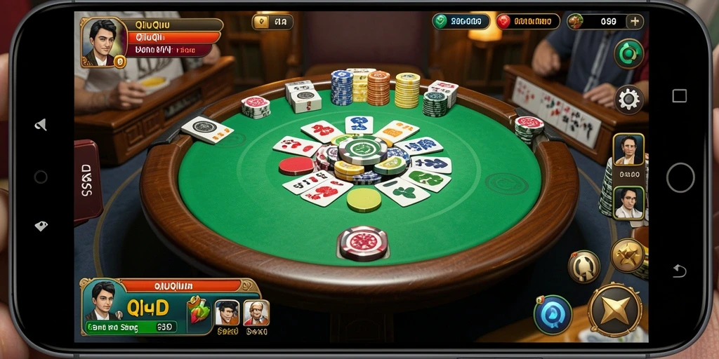 Tampilan gameplay seru di 66D permainan QiuQiu.