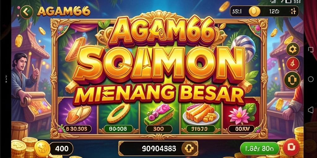 Screenshot AGAM66 menampilkan gameplay seru slot yang mendebarkan.