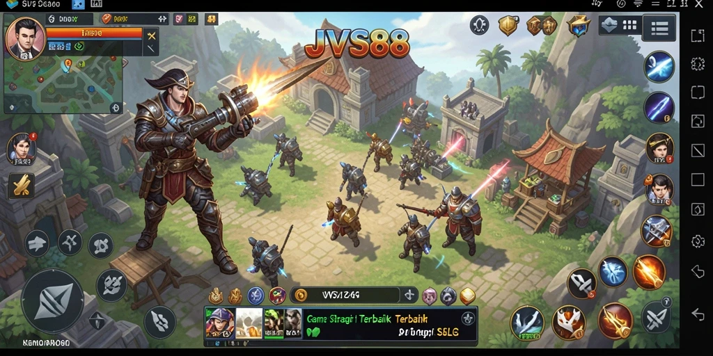 Tampilan gameplay JVS88 yang menawan dan strategis.