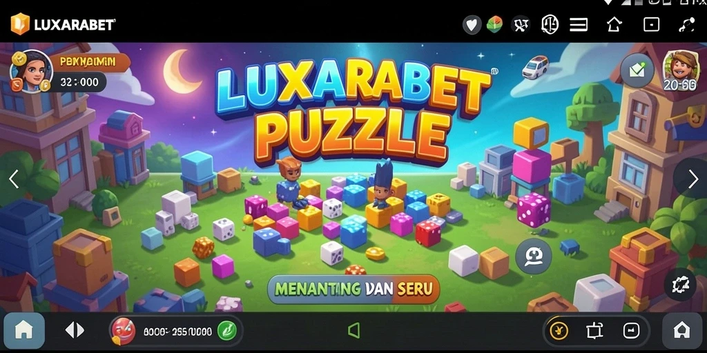 Screenshot LUXARABET menunjukkan gameplay Puzzle yang menarik dan menantang.
