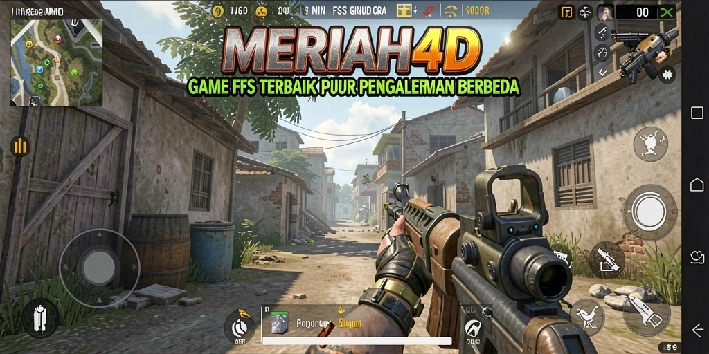 Screenshot MERIAH4D menunjukkan aksi tembak-menembak yang mendebarkan.