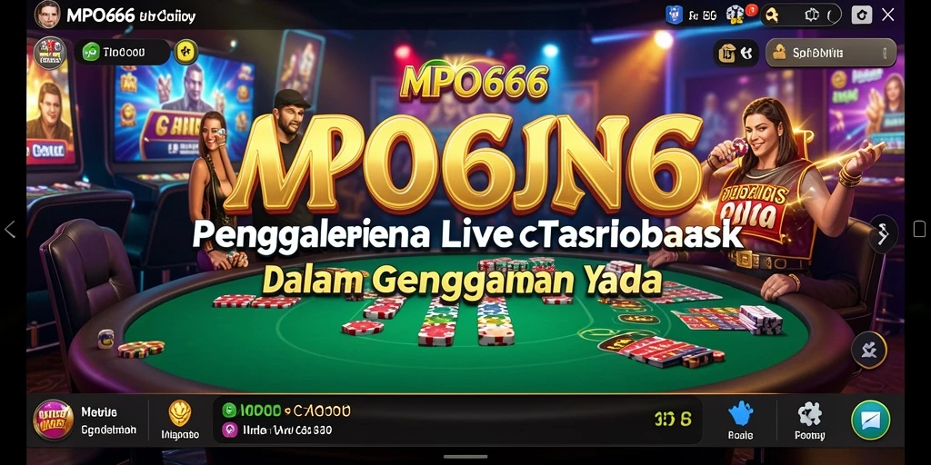 Tampilan menarik gameplay Live Casino MPO666 dengan dealer profesional.