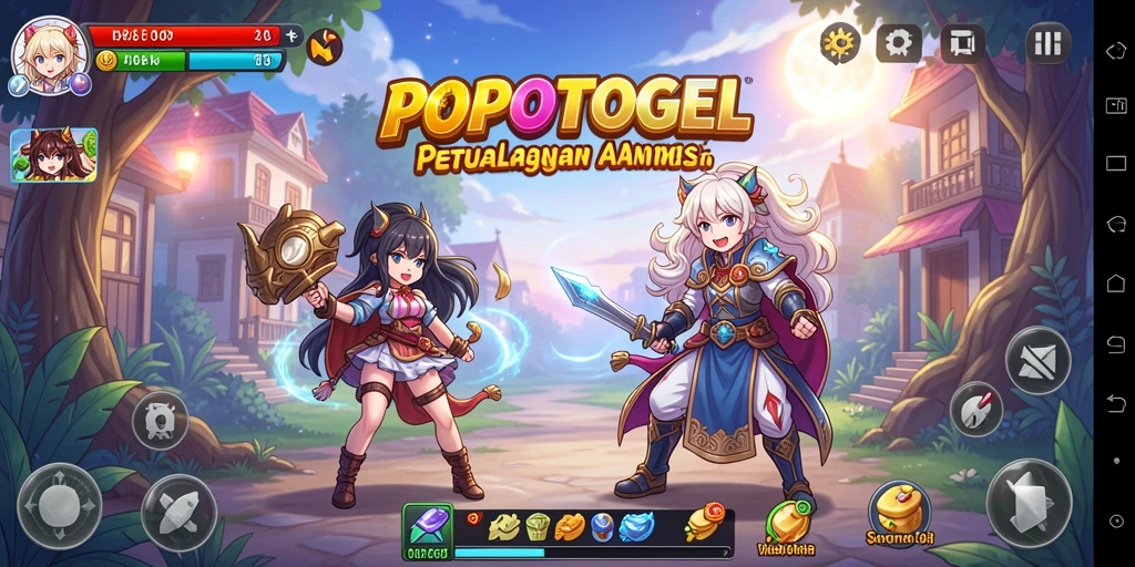 Tampilan gameplay seru dan penuh warna di POPOTOGEL.