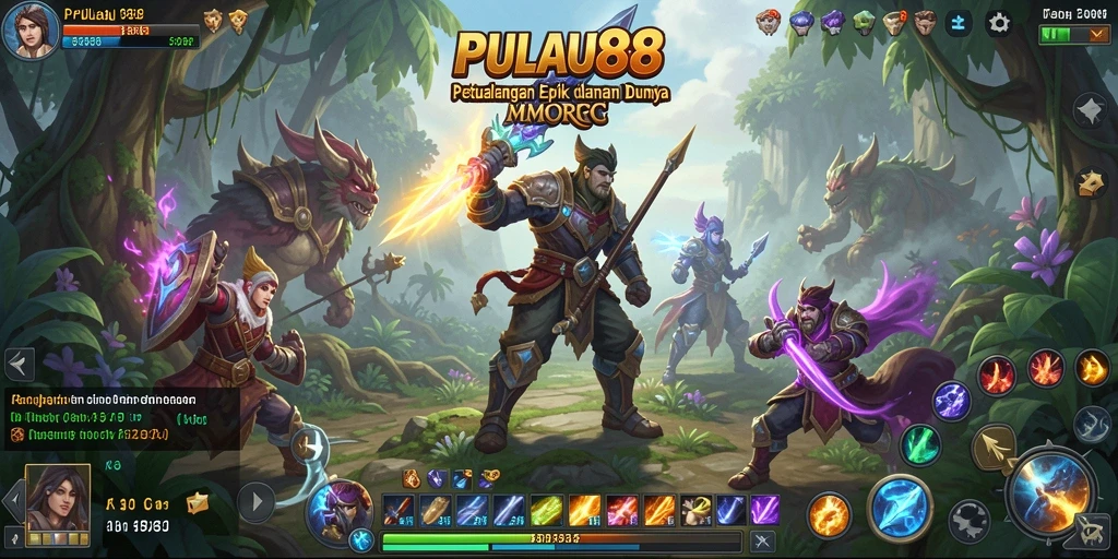 Tangkapan layar dari gameplay menakjubkan dalam PULAU88.
