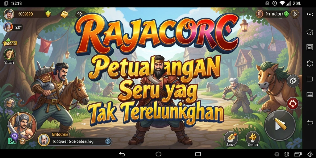 Gameplay seru dan menantang di RAJACORC.