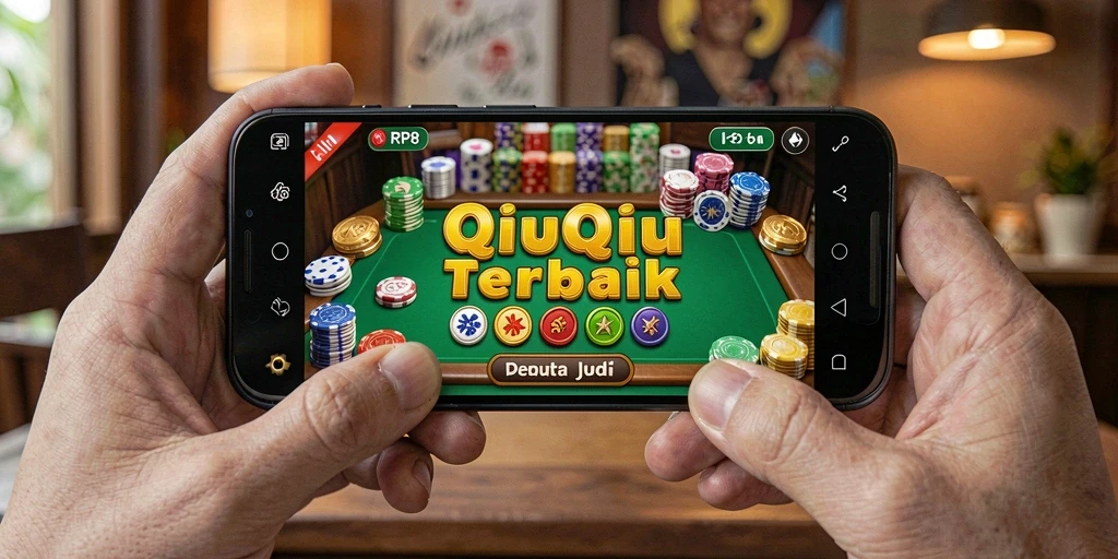 Tampilan gameplay QiuQiu yang seru dan kompetitif.