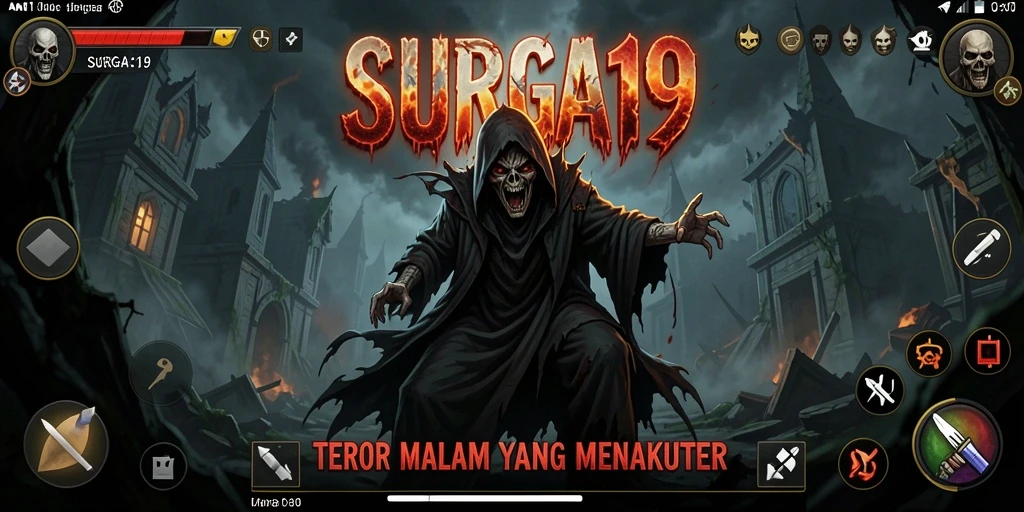 Gambaran gameplay SURGA19 yang mencekam dan penuh ketegangan.