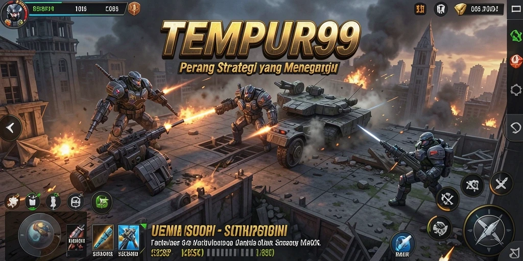Tampilan menegangkan dari pertempuran dalam TEMPUR99.