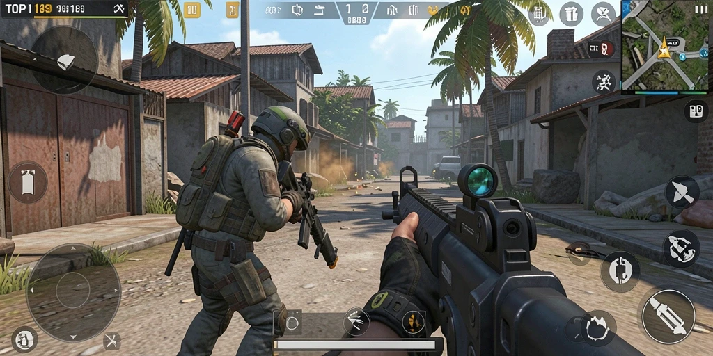Screenshot gameplay seru di TOPI189 menampilkan aksi TPS penuh strategi.