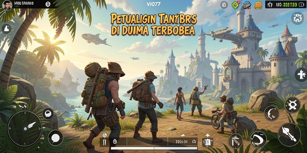 Gameplay VIO77 menunjukkan petualangan seru di dunia terbuka yang luas.