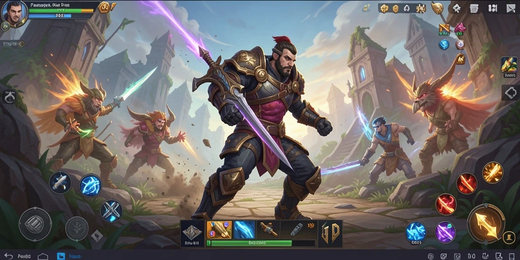 Menampilkan aksi seru dalam gameplay ARPG yang mendebarkan.